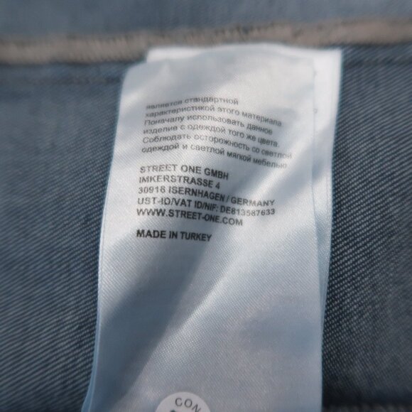 Street One Womens Jean Jacket Denim Button Down Cotton Coat Blue NWOT 8/10 - Picture 11 of 16